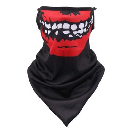 WedDecor Unisex Multifunctional Bandana Scarf with Ear Loop – Lightweight Cotton Headwear | Headwrap, Headband, Face Covering for Cycling, Hiking, Fishing – Washable & Reusable, Smiling Face