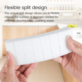 16x6x2cm 40PCS (24 Small Pieces of Each Pack) Melamine Sponge Magic Eraser Sponge in Bulk Small Cleaner Pads Melamine Pads for Dishes Cleaning Eraser for Kitchen, Bathroom, Toilet