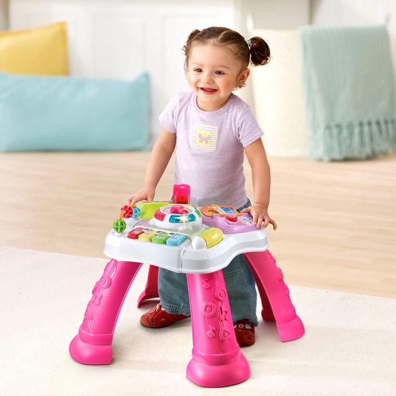 VTech Sit-to-Stand Learn and Discover Table, Pink