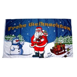 FahnenMax® - Christmas Flag Snowman 90 x 150 cm