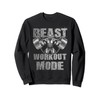 Gorilla Beast Workout Mode Fitness Gym Hanteln Training Sweatshirt