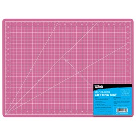 US Art Supply 18" x 24" Pink/Blue Professional Self Healing 5-Ply Double Sided Durable Non-Slip PVC Cutting Mat Great for Scrapbooking, Quilting, Sewing and all Arts & Crafts Projects
