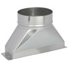 RDUIGT Rectangular to Round Duct 6 Inch Diameter Galvanized Transition