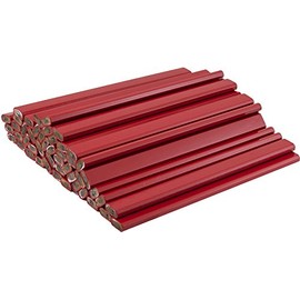 GRAPHITE Hard Lead Carpenter Pencil #2 Lumber Pencil (72) PCS - Industrial Pencil Wood Flooring Marker for Wood Working Tools Marking & Concrete Marking - Red