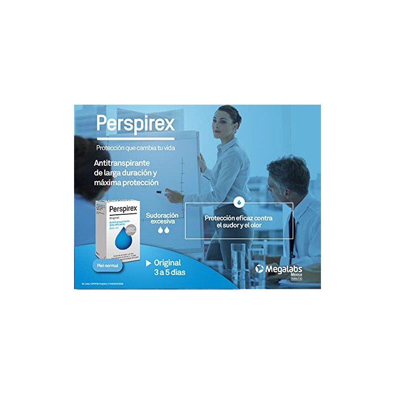 Perspirex Roll-On Original Antitranspirante para el Control de la Sudoración,