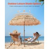 6 ft Tiki Thatched Patio Umbrella Poolside Beach Umbrella-for Your
