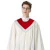 IvyRobes Unisex Reversible V Shape Choir Stole with Border Red/White