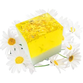 MOCIUN 150g Dry Flower Essential Oil Soap Lavender Jasmine Rose Bath Soap Skin Care Cleansing Face Hand Nourishing Handmade Soap 3PCS (Chamomile)