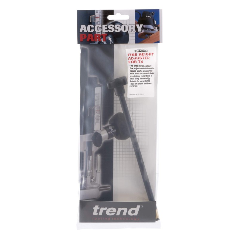 Trend Router FHA/009 Black Fine Height Adjuster for Trend T4EK