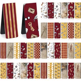 Berirexrion Fantasy Magnetic Bookmarks Gifts - 36 PCs Wizard Witch Magic Pretty Book Marks Bulk Magnet Page Markers Clips for Reading Lovers Novel Fans Women Kids Bookish Students School Accessories