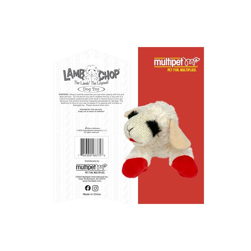 Multipet Plush Dog Toy, Lambchop