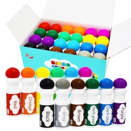 Yuanhe Bingo Daubers Dot Markers - Paint Dotters for Toddlers and Kids Art Supply, Set of 24 Pack (12 Colors)