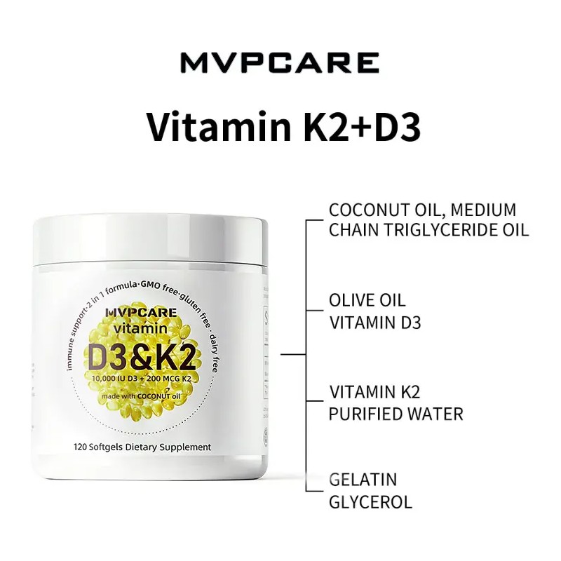 Vitamina 200mcg 10000iu 120 Cápsulas Deal Sabor Mvpcare Life Extractos