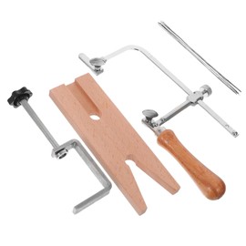 Gatuida 1 Set Woodworking Coping Saw Woodworking Projects Saw Replacement Blades Wooden Pin Clamp Wood Handle Saw Coping Saw Frame Cutting Hand Saw Coping Frame Carbon Steel