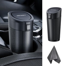 Odyssey Car Trash Can, Slim, Bottle-type, Soft Trash Can, 2 Ways to Open the Lid, Odyssey Accessories, Interior Parts, Small Storage, Stylish, Trash Can, Convenient for Car/Car/Car/Car Accessories, 1