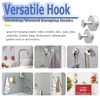 Mesee 4 Pieces Suction Cup Hooks for Shower, Removable Towel