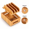 Bamboo Charging Station Organizer for Phones and Tablets – Multi-Device