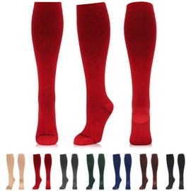 NEWZILL Copper-Infused Cotton Compression Sock (15-20 mmHg) for Men & Women