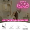 Lotus Flower Neon Sign for Yoga Studio Meditation Room Boho