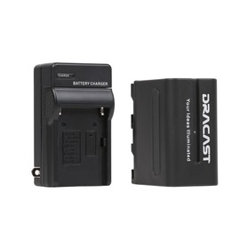 Dracast 1x NP-F 6600mAh Battery and 1 Charger Kit