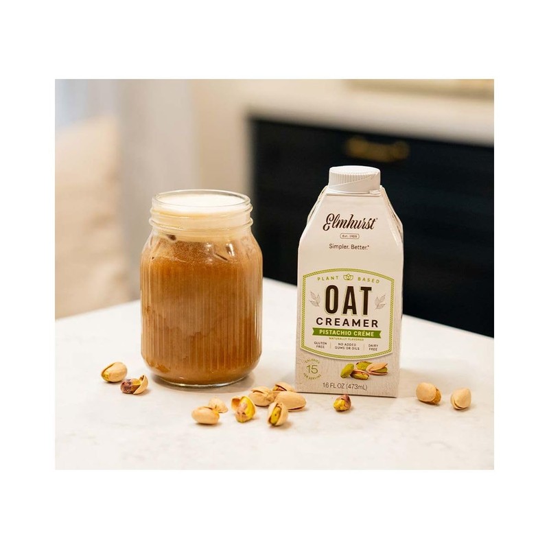 Elmhurst, Creamer Oat Pistachio, 16 Fl Oz