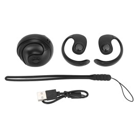 Language Translator Earhooks Bluetooth 5.3 Support 144 Languages Online Translation Wireless Translator Earbuds Device for Music and Calling Black