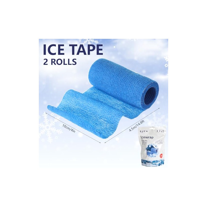 Ice Tape Self Sticking Ice Wrap 2 Pcs Instant Cold