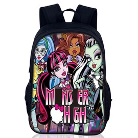 PLNVNVP Monster Children's Backpack, Cartoon Backpack, 3D Cartoon School Bag, Suitable for Boys and Girls for School Travel, black