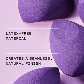 Keys Soulcare Natural Beauty Makeup Blending Sponge, Gentle + Angled for Precise Application, Blends Creams, Liquids & Powders, Vegan, Cruelty Free