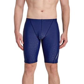 HYCOPROT Men's Swim Jammer Athletic Swimming Pants Shorts for Men Swim Team Suit Swimsuit for Professional Racing Training Navy