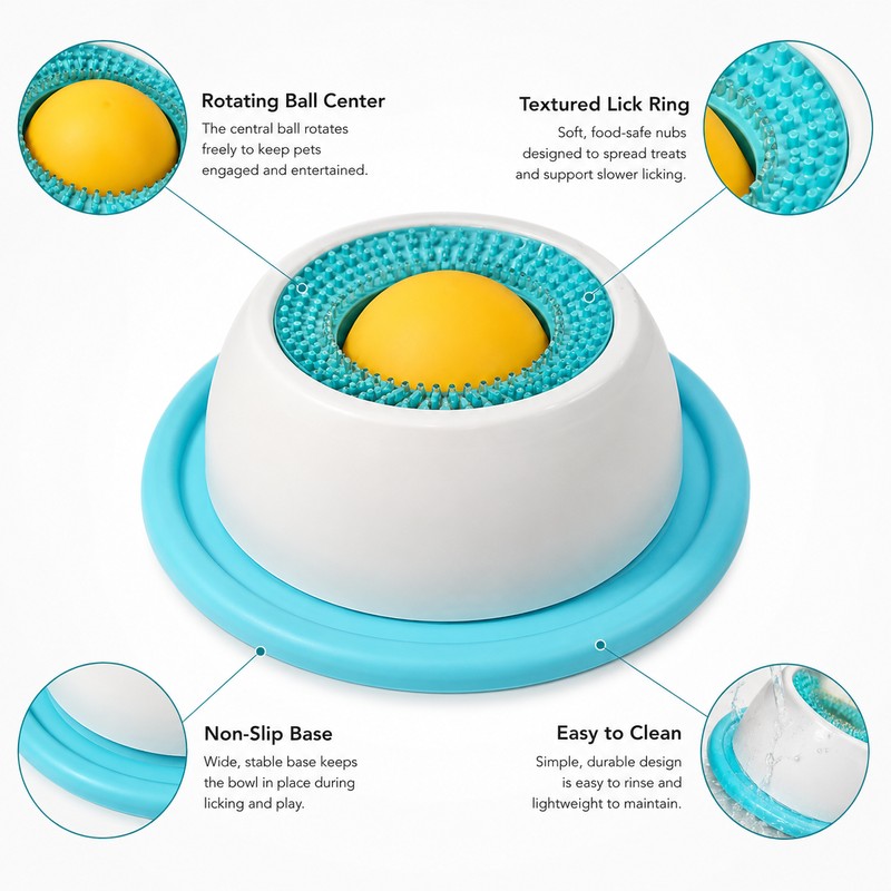 Pet Lick Mat Slow Feeder for Dogs & Cats –