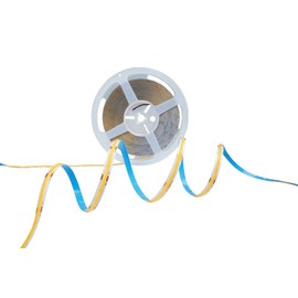 Euiyi COB LED Strip Lights Warm White 16.4ft, 3000K 24V Dimmable Tape Light Premium dimmable, 320LEDs/meter, Ra 90+, 3W/FT, for Cabinets, Shelves, Home Decr Lighting(Adapter,Controller are Included)