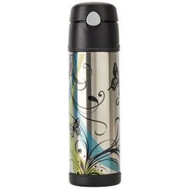 Thermos Stainless Steel Vacuum Insulated Hydration Bottle, 530ml, Butterfly, HS4010AUS