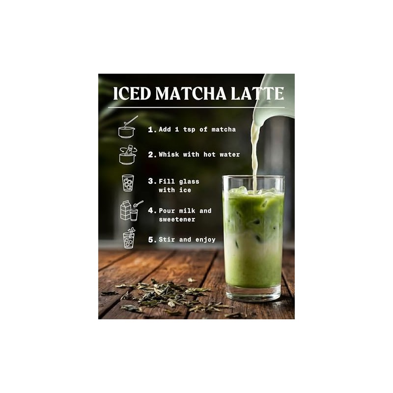 NaturaleBio Organic Matcha Green Tea Powder - Premium Quality