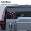 UHANBUT Cute Bow Car Sticker Decal, Vinyl Waterproof Automotive Window