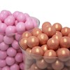 Candy Envy Large 1" Shimmer Rose Gold Gumballs - 2
