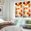 Nuxovilar Frosted Glass Maple Leaf Window Film, 16.9×39.4inch, Autumn Maple