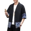 PRIJOUHE Men's Kimono Jackets Cardigan Lightweight Casual Cotton Blends Linen
