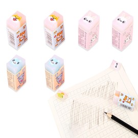 HUIKKJP 消しゴム 小学生 よく消える 文房具セット パーティーの記念品 面白い文房具 文具 小学生 中学生 高校生 デッサン用（6個セット）