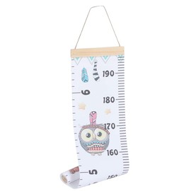 Bebé Altura Crecimiento Regla, Extraíble de Dibujos Animados Etiqueta de la Pared Decoración Altura Medición para Niños (6)