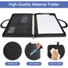 Colexy A4 Writing Case, Leather Conference Folder with Calculator, Waterproof