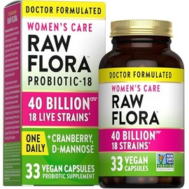 Natures Truth Probióticos para mujeres Raw Flora  Formulado por un médico, 40 mil millones de UFC  prebióticos  Apoyo digestivo, vaginal y urinario...