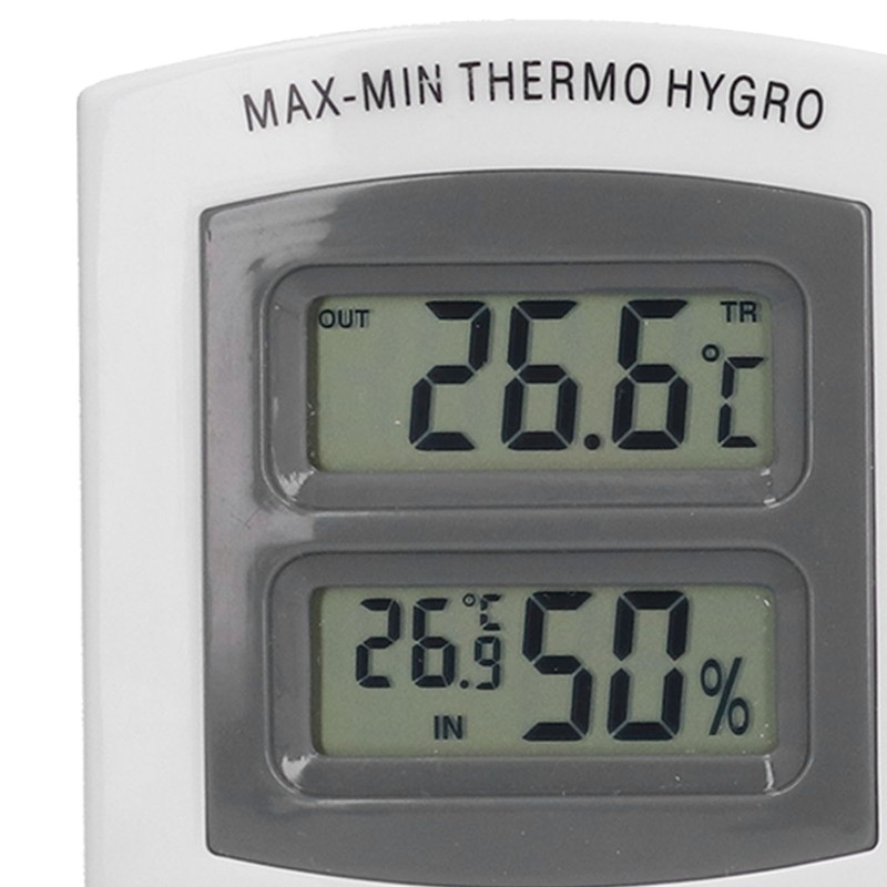 LCD Temperature and Humidity Monitor WallMountable Wired Flower Planting Hygrometer