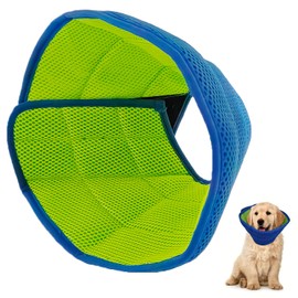 Soft Recovery Collar for Dogs and Cats Post-Surgery - Adjustable Protective Cone with Breathable Edge to Stop Licking/Biting, Pet Healing Collar Neck 30-35cm/11.8-13.8in (Blue, Medium)