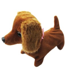 HnF shop Mytoys & Gift Batteries Operated Walking Sounding Tail Wiggling Toy Sausages Dog Puppy Random