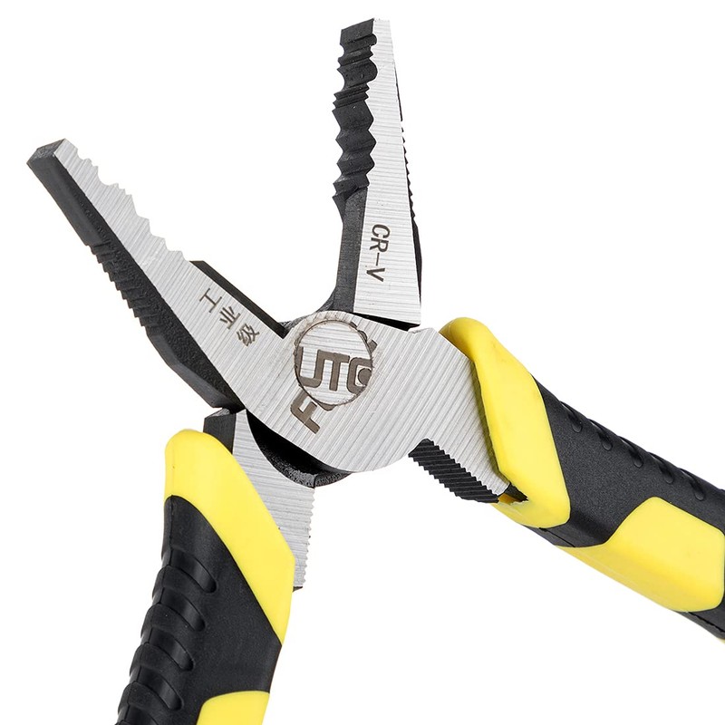 Power Combination Pliers 8 Inch Chrome Vanadium Steel Forged Cable