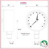 Schläfer 0930161 | Vertical Hydraulic Pressure Gauge Radial Connection 3/8