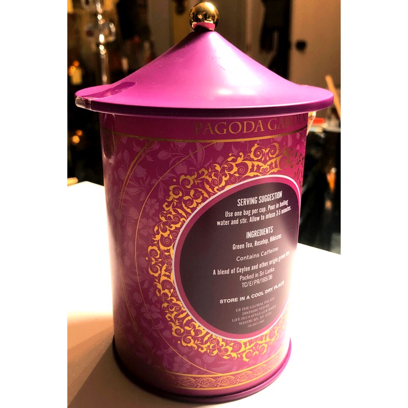 Pagoda Garden ROSEHIP HIBISCUS GREEN TEA 60 Bags BBD Apr