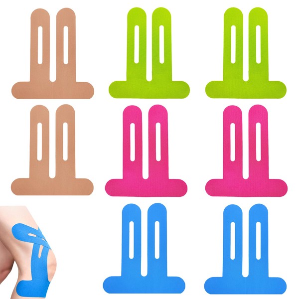 Ninnyi Elastic Sports Tape Strapping, 8 PCS Knee Tapes for