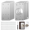 Cabinet Hinge Repair Plate, 8 PCS Stainless Steel Hinge Repair